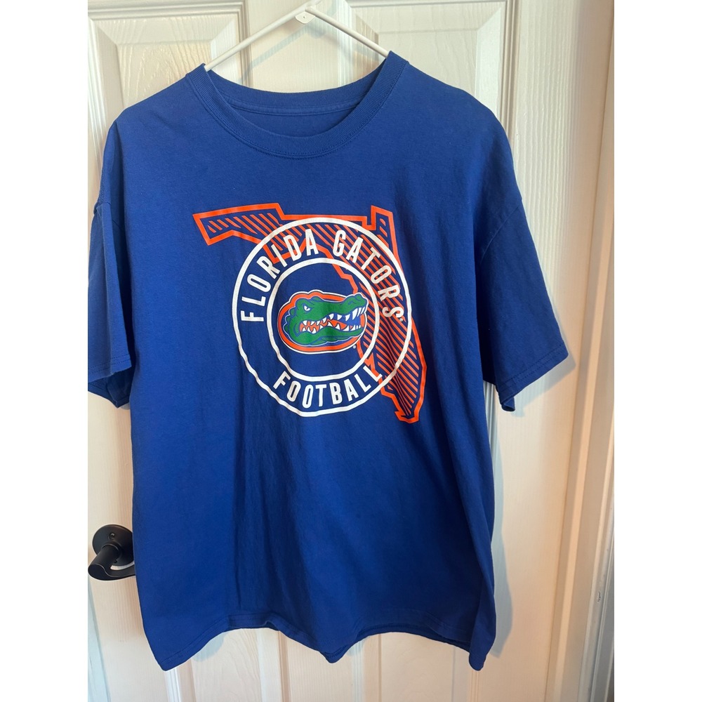 Florida‎ Gators Football T-Shirt Blue Graphic Logo NCAA Men's XL NWOT